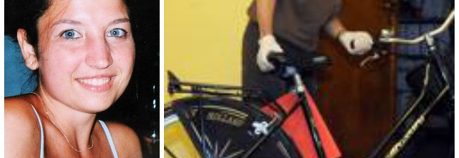 Chiara Poggi e la bici oggetto delle indagini Chiara Poggi e la bici oggetto delle indagini