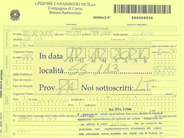 Verbale barzelletta di carabinieri Verbale barzelletta di carabinieri